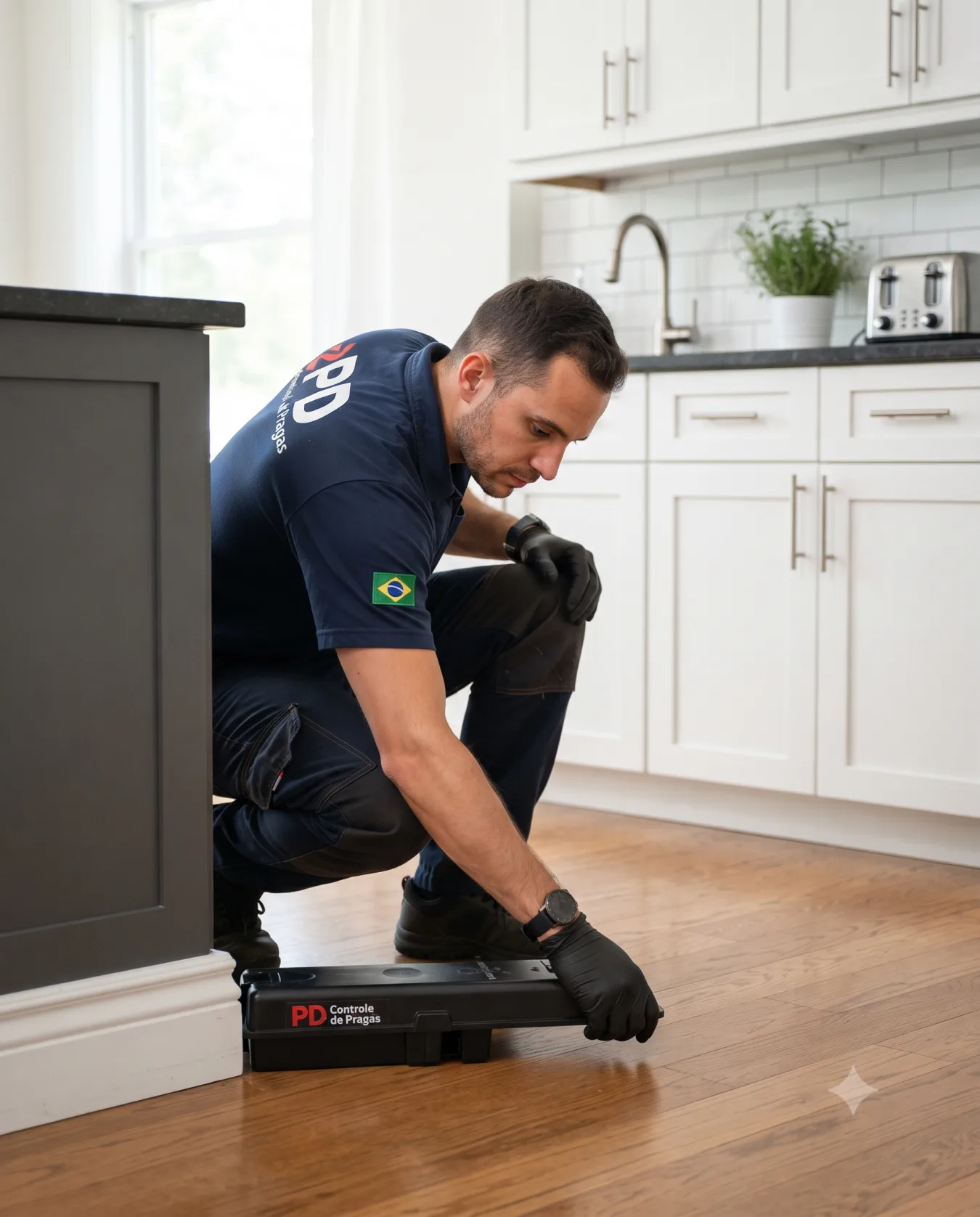 Controle de ratos e camundongos em cozinha residencial